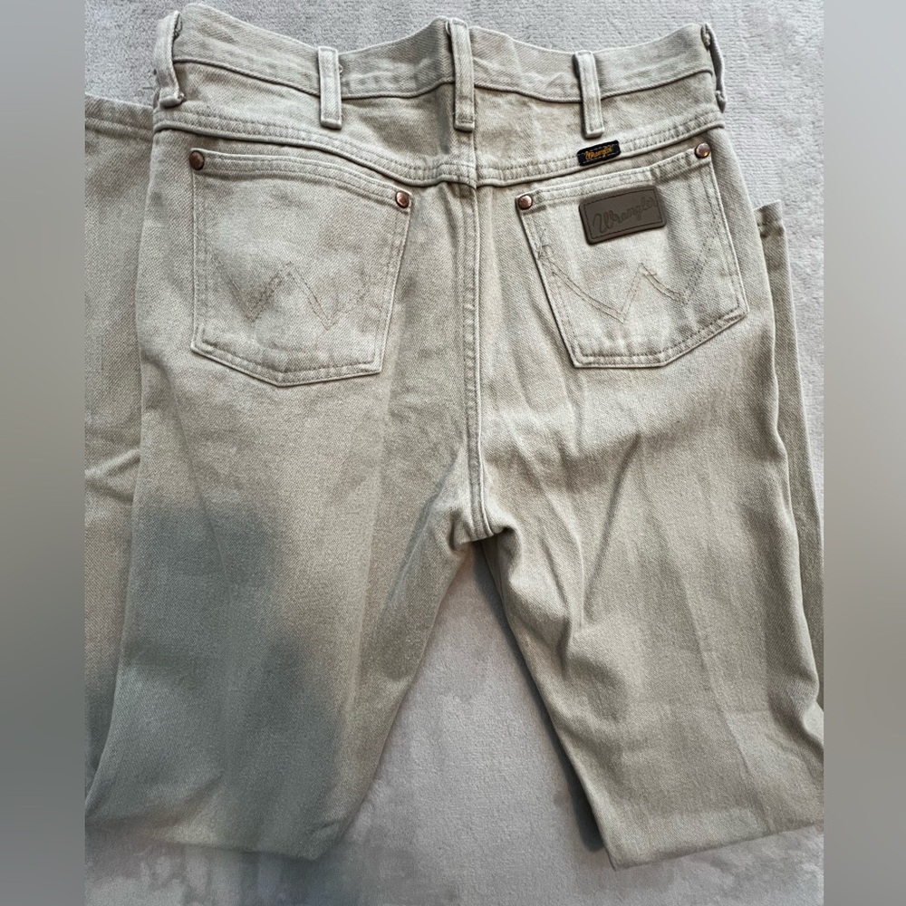 Wrangler Khaki/Tan Denim Jeans 32x36